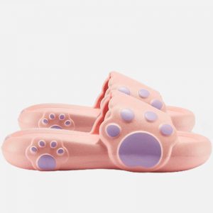 Cute Clouds Paw Print Casual Slippers - Modakawa Modakawa