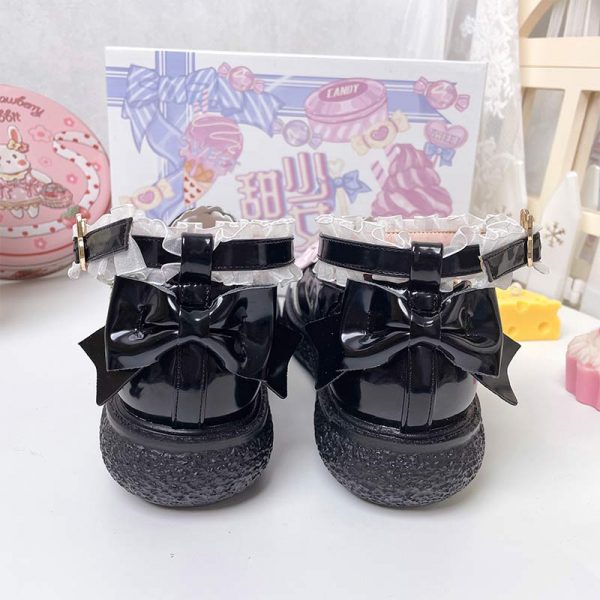 Round Toe Bunny Lolita Mary Janes Shoes - Modakawa modakawa