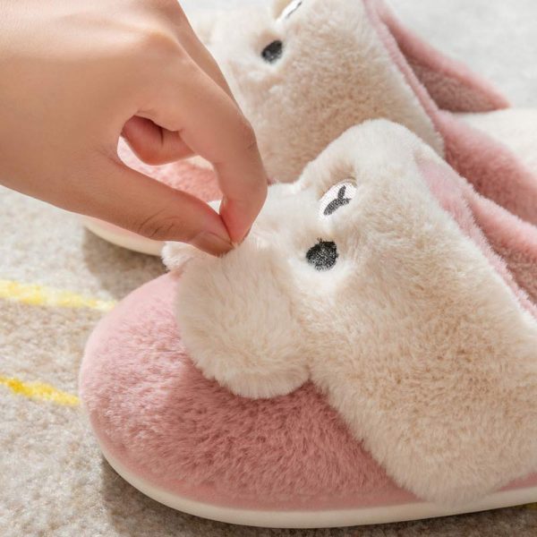 Lovely Bear Plush Slippers - Modakawa Modakawa