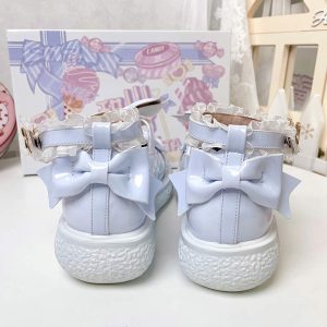 Round Toe Bunny Lolita Mary Janes Shoes - Modakawa modakawa