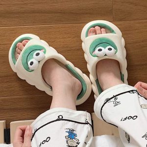 Cartoon Frog Casual Slippers - Modakawa Modakawa