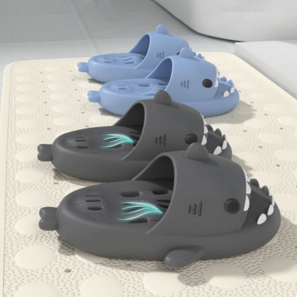 Cartoon Shark Hollow Out Casual Slippers - Modakawa Modakawa