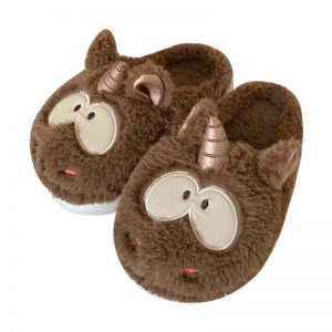 Cute Cartoon Unicorn Plush Slippers - Modakawa Modakawa