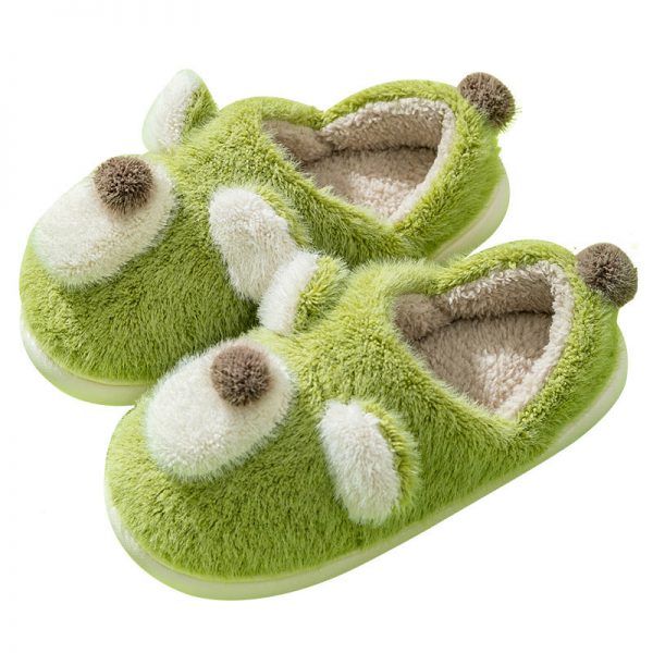 Lovely Dog Ears Plush Slippers - Modakawa Modakawa