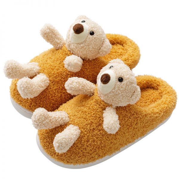 Lovely Doll Bear Star Plush Slippers - Modakawa Modakawa