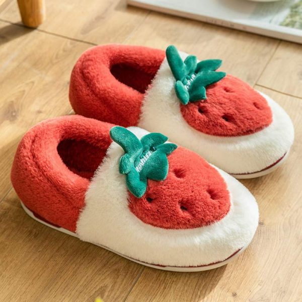 Lovely Fruits Plush Slippers - Modakawa Modakawa