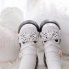 Cartoon Bear Polka Dot Bow Knot Platform Lolita Shoes - Modakawa modakawa